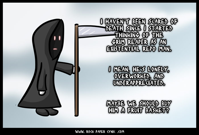 the grim reaper turns out to be a pretty okay guy
