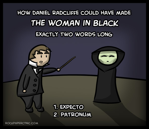 Daniel Radcliffe dispatches with the ghost of the woman in black with astonishing ease