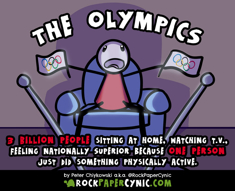 we put the London 2012 Olympics (and all Olympic Games) into context with a healthy dose of reality