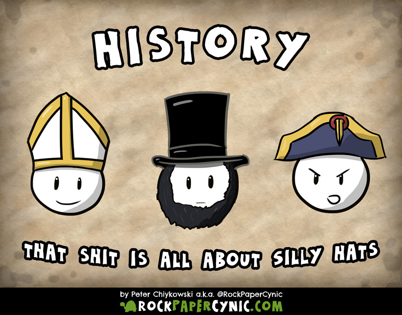 all of human history is expressed in seven words about hats