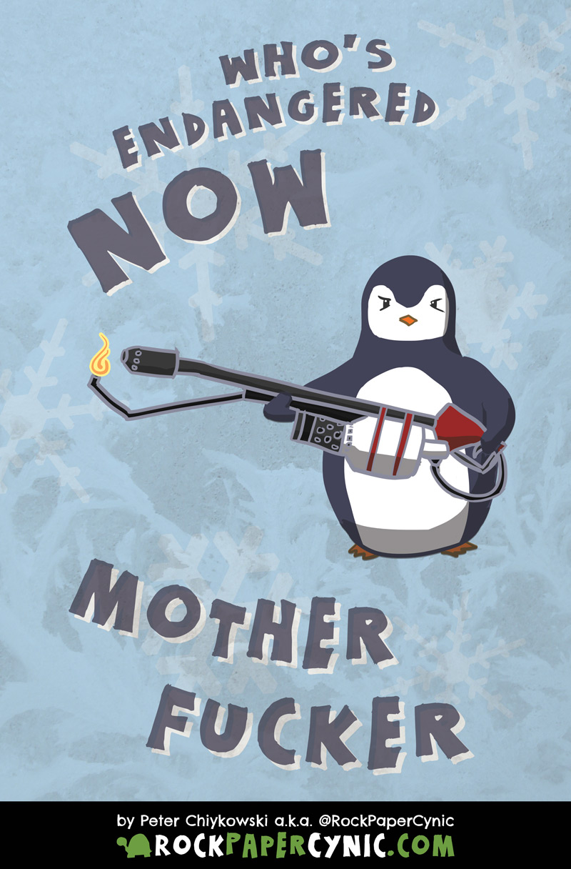 the penguins threaten YOU with extinction