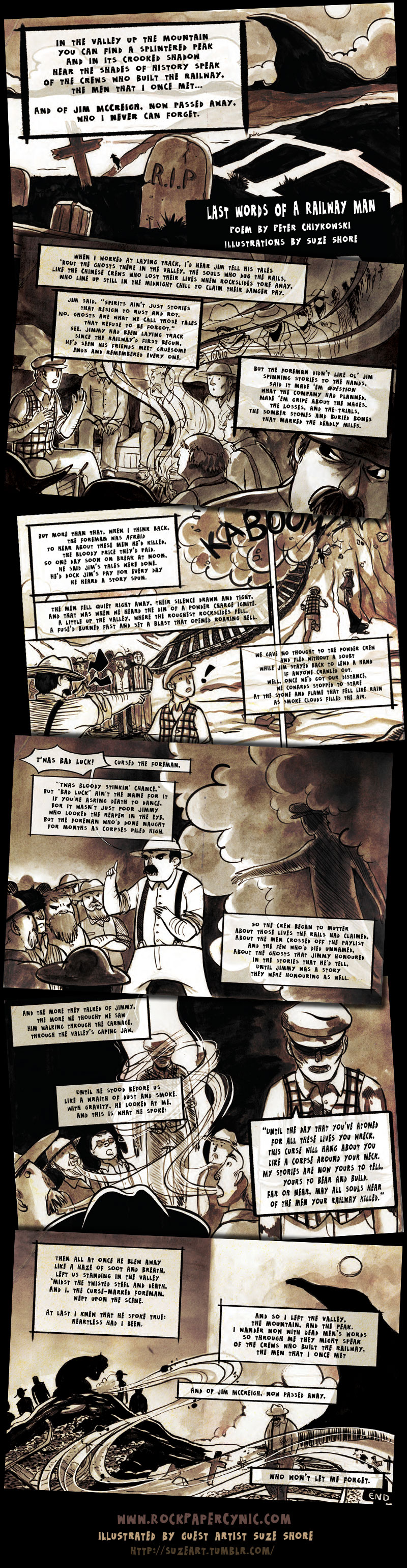 a collaborative ghost-story comic-poem from spooky history!